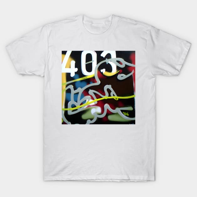 403 Forbidden Error Graffiti Print - Add Some Error to Your Tech Collection T-Shirt by Anigroove